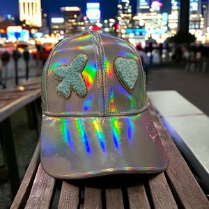 Silver Holographic Baseball Cap